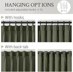 Topfinel 72 Inch Length Linen Curtains - Image 2