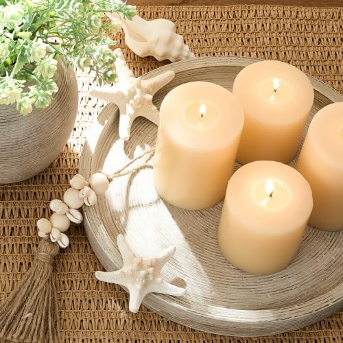 Vanselia Decorative Table Tray Round Trays Home Decor Cement (11.8" Retro) - Image 5