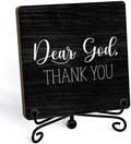 Modern Farmhouse Decor, Home Decor For Living Room, Boho Chic Aesthetic Shelf Decorations, Christian Dear God Sign, Farm House Entryway Tv Stand Fireplace Coffee Table Decoration (03) by JUSITAKEET