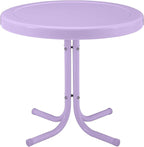 Crosley Furniture Griffith Weather Resistant Retro Metal Outdoor Side Table by CrosleyFurniture