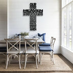 LIYOUYA Metal Cross Wall Decor - Rustic Farmhouse Decor Black Prayer Text Cross Wall Art Home Decor for Living Room, Bathroom, Bedroom, Dining Room, Office, Church (Black) - Image 6