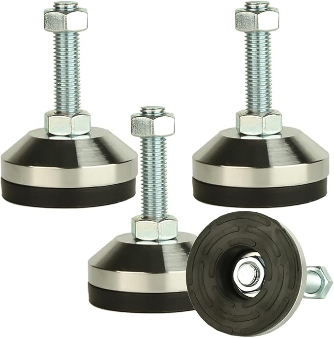 Heavy Duty Leg levelers ， Leveling Legs 2.36" Dia Base, Adjustable feet by MUHOUZHINANG