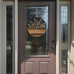 3D Welcome Sign for Front Door, Rustic Round Wood Wreaths Wall Hanging Modern Farmhouse Decor, House Warming Gifts New Home, Porch Fence Decorations for Spring Summer Fall All Seasons Holiday Outdoor - Image 3
