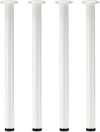 QLLY 29.5 inch / 75cm Adjustable Metal Desk Legs, Heavy Duty Furniture Table by QLLY