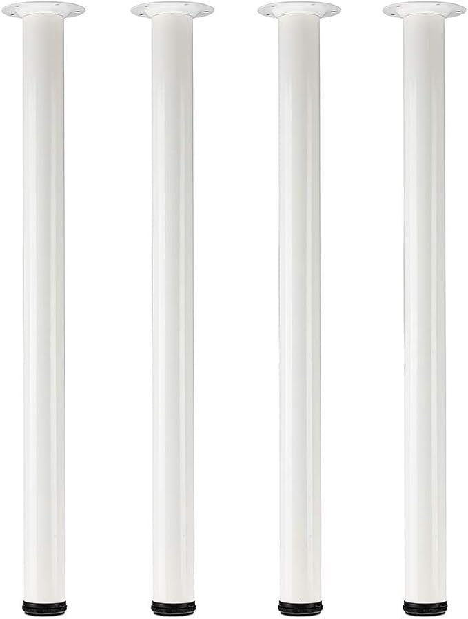 QLLY 29.5 inch / 75cm Adjustable Metal Desk Legs, Heavy Duty Furniture Table by QLLY