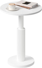 LAATOOREE Round Side Tables Set of 2, Pedestal Drink Table, Spacious Top - Image 8