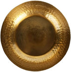 MyGift Black Metal Hammered Decorative Bowl for Home Decor with Gold Interior, Art Deco Style Centerpiece Table Decoration and Coffee Table Decor - Handcrafted in India (Dia 7.6 inches) - Image 6