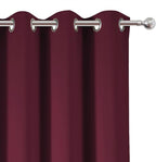 Burgundy Red Blackout Curtains 34 x 54 Inch Length/Set of 2 Curtain - Image 6
