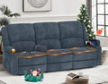 Yolsali Recliner Sofa, 3 Seater Manual Reclining Sofa by SavortheHappyMoments
