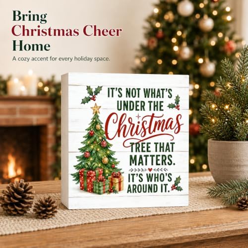 Christmas Decorations Just A Girl Who Loves Christmas Tree Wood Box Sign - Image 2