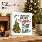 Christmas Decorations Just A Girl Who Loves Christmas Tree Wood Box Sign - Image 2