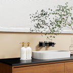 MOMEEMO Bathroom Soap Dispenser Set, White - Image 3