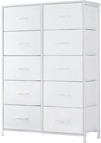 DUMOS Dresser for Bedroom, 10 Storage Drawers, Wide Fabric Closet Chests by DumosLifestyle