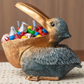 Pelican Statue Candy Dish - Resin animals - Whimsical Decor for Entryway Tables - Coastal Decor Resin Key Holder - Beach Jewelry Dish for Office Desks and Home Accents by Unknown