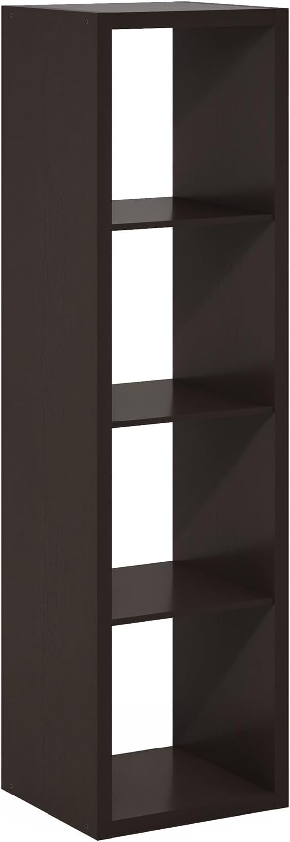 Furinno CUBICLE Book Shelf, Vertical 4-Cube Bookshelf, Extra Thick Horizontally - Image 11