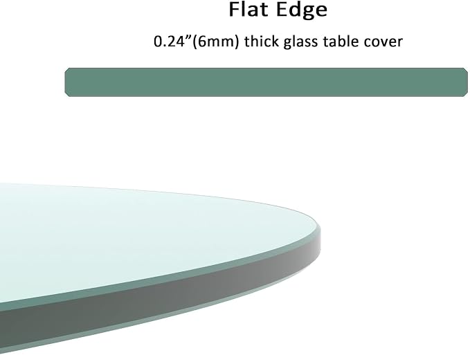 54" Round Tempered Glass Table Top - Image 3