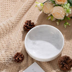 5.91'' Large Decorative Bowl, Natural Marble Decorative Bowls for Home Decor, Key Bowl, Large Incense Burner, Smudge Bowl, Coffee Tables Centerpiece, Soap Serving Bowl - Image 5