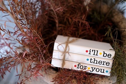 Friends TV Show Signs for Table Shelf decor, Mini Decorative Wooden Book Stack for Tiered Tray Accent, Friendship Gifts - I'll Be There For You Sign - Image 7