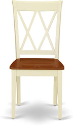East West Furniture CLC-BMK-W Clarksville Dining Room Chairs - Image 4