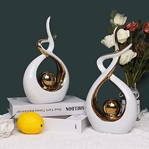 Norrclp Home Decor Modern Abstract Art Ceramic Statue Table Decor (Large) - Image 5