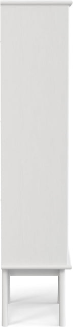 SIMPLIHOME Draper Solid Hardwood 64 inch x 22 inch Mid Century Modern Bookcase - Image 13