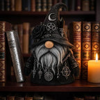 Gothic Gnome, Gothic Witch Gnome Figurine for Halloween Decorations, Home Shelves, Mantels & Home Garden Yard Decorations (Gothic Witchy Gnome) - Image 3