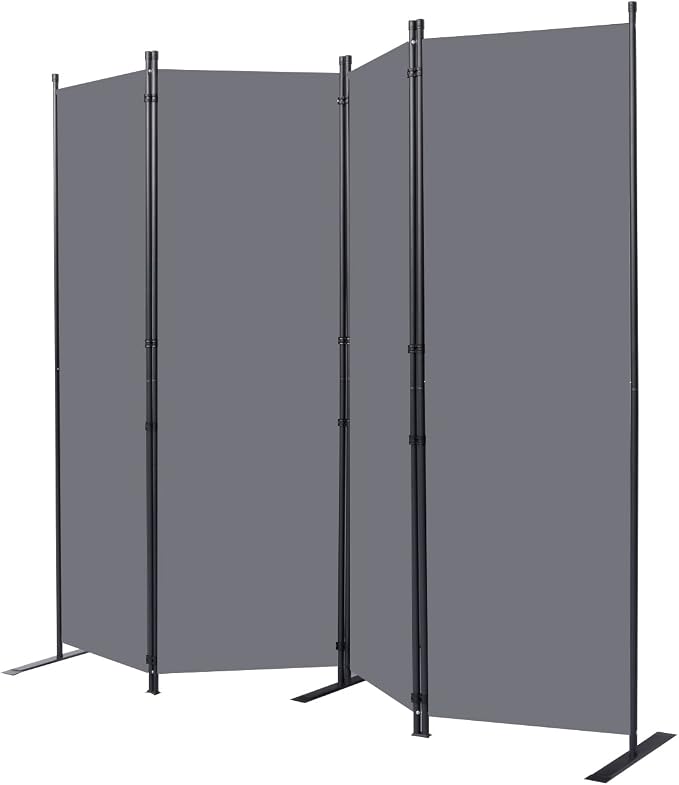 Room Divider 6FT Portable Room Dividers and Folding Privacy Screens, 4 Panel - Image 7