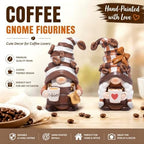 Hodao Coffee Gnome Figurines, Chocolate & Cream, Set of 2 - Image 3