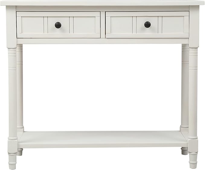 Merax Wood Sofa Table Console Table, Entryway Table Traditional Design - Image 4