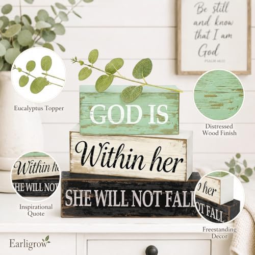 Christian Table Decor for Home, Inspirational Religious Gifts for Women - Image 4