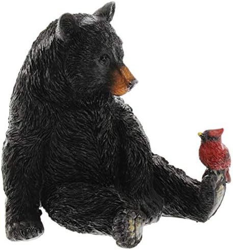 The Bridge Collection Black Bear and Cardinal Friend Figurine - Image 5