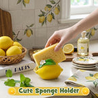 4 Pcs Lemon Kitchen Decor Ceramic Soap Dispenser Set - Image 4