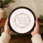 Pink Toddler Girl Room Decor,Playroom Nursery Round Wall Art - Image 4