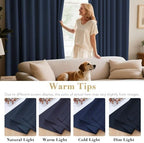 H.VERSAILTEX Navy Blackout Curtains - Image 6