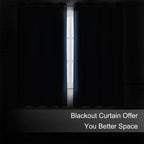 Blackout Curtains 66 x 72 Inch Long Navy Blue Curtains Set of 2 Panels Room - Image 3