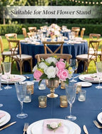 BLOSMON Flower Balls Rose Centerpieces: 2 Pcs 9.5 Inch Pink Fake Flowers - Image 2