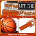 Yuntau 4 Pcs Basketball Table Decorations Wooden Blocks Tiered Tray Decor - Image 6