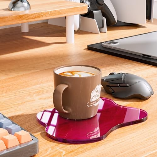 Acrylic Coaster for Desk, Clear Bar Drink Coaster, Clear Cloud Shape Coffee Cup Coaster, Perfect for Tabletop Protection and Accessories Display. - Image 6