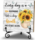 Sunflower Decor Gifts for Women Men Coworkers Teachers Friends by Fbitey