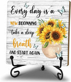 Sunflower Decor Gifts for Women Men Coworkers Teachers Friends by Fbitey