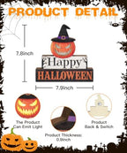 Putuo Decor Halloween Table Decor Halloween Pumpkin Decor With LED Light - Image 3