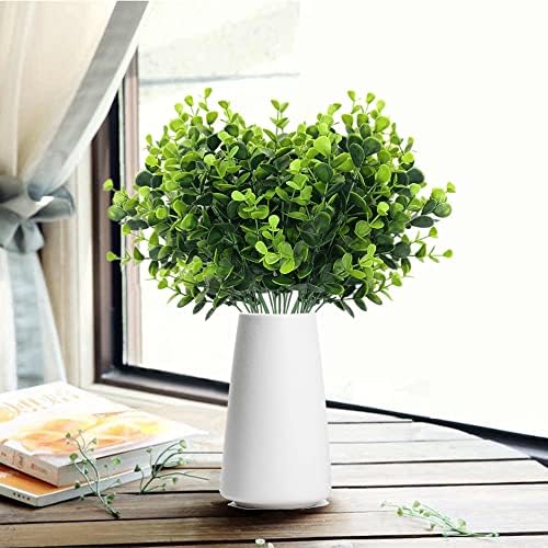 CATTREE Artificial Eucalyptus Shrubs Fake Plant, Faux Branches Stems Decoration Arrangements Greenery Leaf Bud for Home Farmhouse Wedding Bouquets Table Centerpieces Vases Flower Floral Décor 4 Pack - Image 2