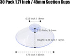 30 Pack Glass Table Suction Cups - 45mm Rubber Suckers - Image 4