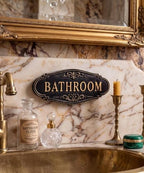 Putuo Decor 3D Bathroom Resin Wall Decor Sign Bathroom Door Plaque - Image 4