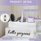UNISTYLE Hair Dryer Holder Countertop Hair Tool Blow Dryer Holder, Hair Accessories Organizer for Bathroom Decor Supplies Storage and Vanity Caddy for Styling Accessories - Image 3