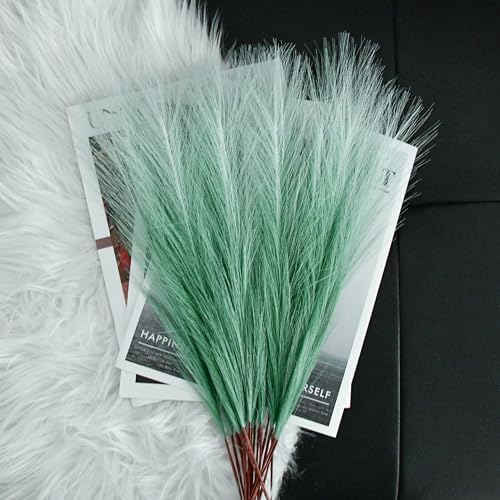 Mandy's 20 Stems Gradient Green Silk Pampas Grass Bouquet - Image 4