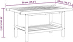 Modern Bamboo Coffee Table - Image 2