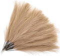 Fake Pampas Grass - Khaki 30 Pcs, Artificial Boho Small Reeds Stems 17 Inch by CATTREE