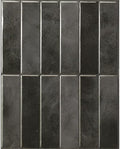Smart Tiles Peel and Stick backsplash, Stacked Graphite Black, 11.43"x9" by SmartTiles-OriginalPeelandStickBacksplashTiles