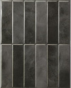 Smart Tiles Peel and Stick backsplash, Stacked Graphite Black, 11.43"x9" by SmartTiles-OriginalPeelandStickBacksplashTiles